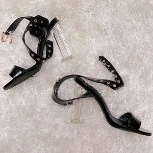 Clear Heeled Sandals
